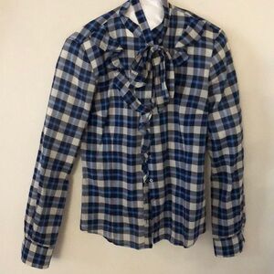 Zara woman long sleeve plastic shirt